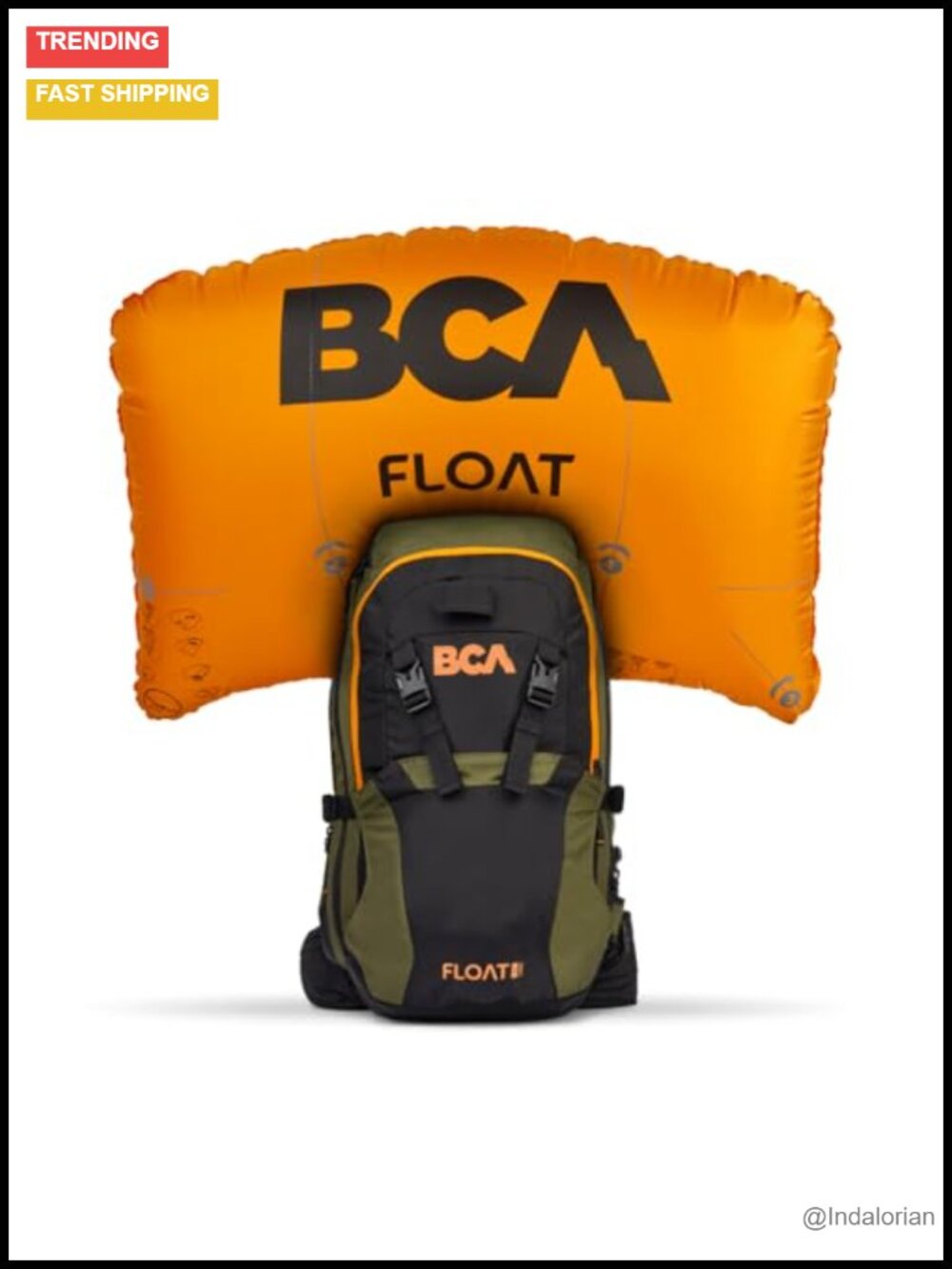 BCA Float 25 Turbo Avalanche Airbag Pack - 25L Backcountry Snowmobile Backpack